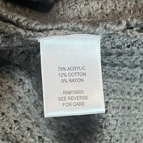 Kate & Sam Sweater Women XXL Olive Green Cowlneck Athleisure Wrap Minimalist Top - Picture 11 of 13